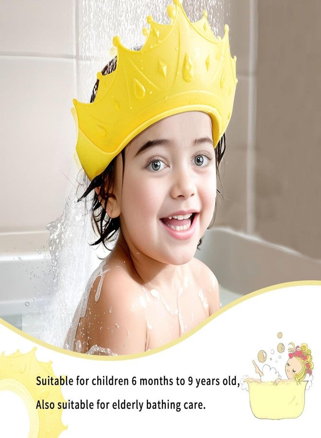 NL TRADERS Baby Shower Cap,Bath Visor hat for Eye and Ear wash Protection,Adjustable Silicone Bathing Crown Waterproof Shampoo hat for Washing Hair,Shower Bathing Protection Bath Cap for Toddler,Baby,Children - Image 2