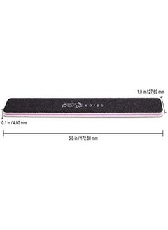 Pana Usa 10 Pcs Professional Nail Files Buffers Jumbo Size Double Sided Emery Board Washable - For Natural & Acrylic Manicure Pedicure Tools Home And Professional 10 Pieces Pack (Black, Grit 80/80)  - Image 3