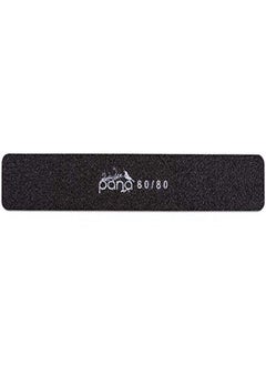 Pana Usa 10 Pcs Professional Nail Files Buffers Jumbo Size Double Sided Emery Board Washable - For Natural & Acrylic Manicure Pedicure Tools Home And Professional 10 Pieces Pack (Black, Grit 80/80)  - Image 2