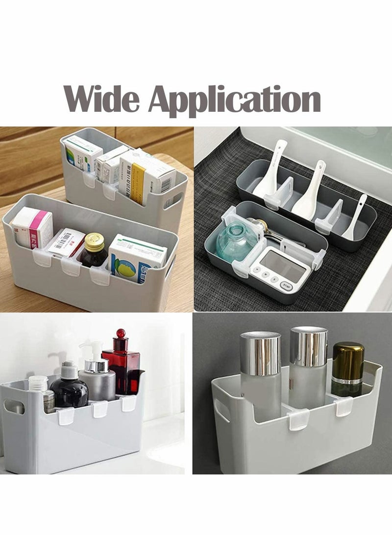 Excefore Fridge Dividers, 8Pcs Plastic Refrigerator Dividers, Adjustable Snap-on Separator Fridge Space Allocators,Storage Box Pantry Grid Dividers for Home Kitchen Office Supplies (Clear) - Image 5