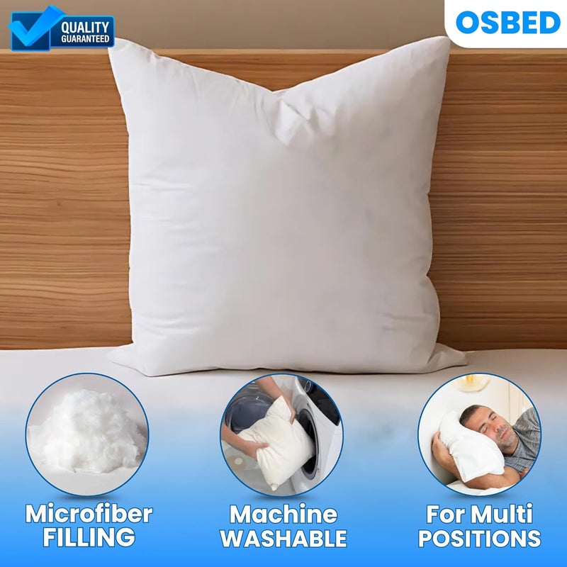 OSBED Soft Cushion Inserts for Home Decor, Chair Cushions & Throw Pillow Inserts - Pack of 2 (55 x 55 cm) - Image 3