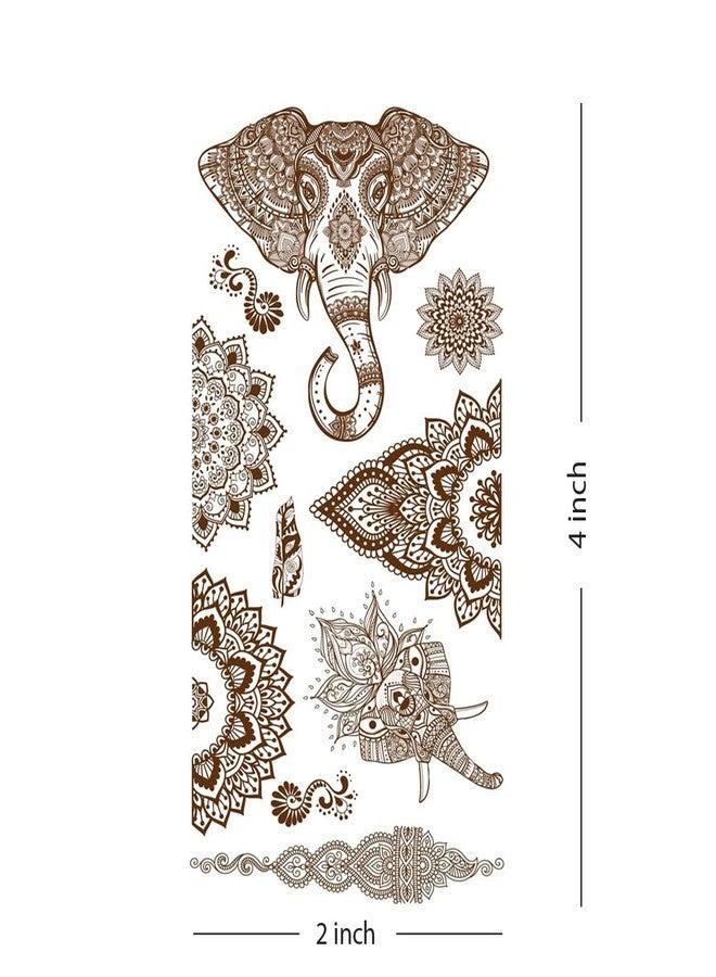 VANVATI Elegant Henna Hand Mehndi Temporary Tattoos for Women And Girls Safe & Temporary - Image 2