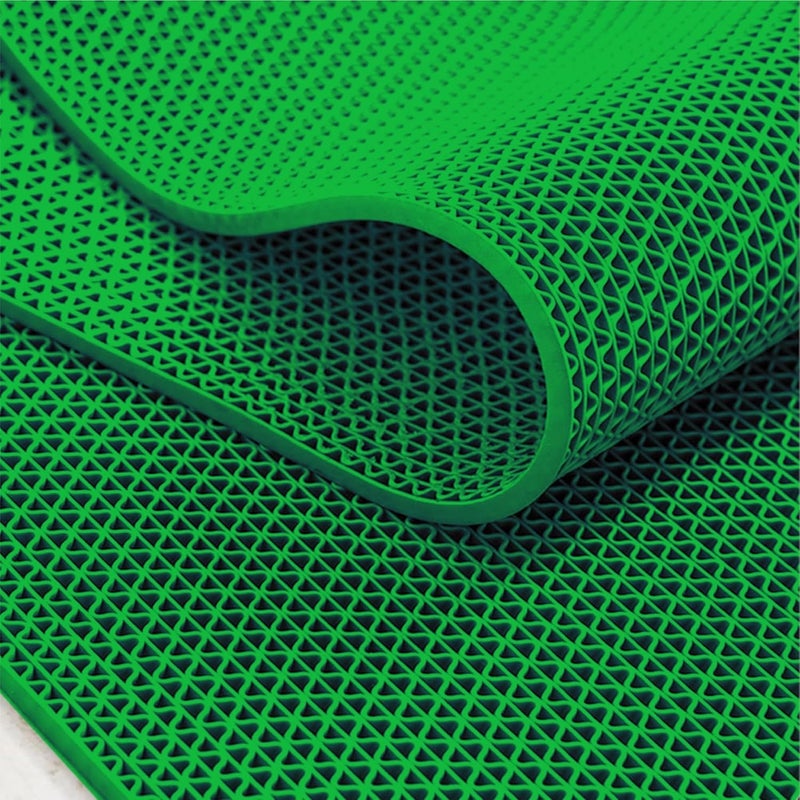 Ab Sab SMat Long Lasting Multi Purpose Mat for Entrance Doormat Home Bedroom Bathroom Offices and Home DecorationWater Resistant MaterialRubber 2x20 Green - Image 1