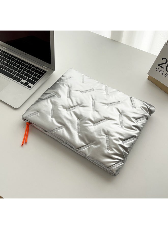 Reducing Load And Large Capacity Ultra-light Ultra-soft Insulation 14 Inch Business Liner Bag INS Fashion Y2K Hot Girl Computer Bag-Color:Gray - Image 2