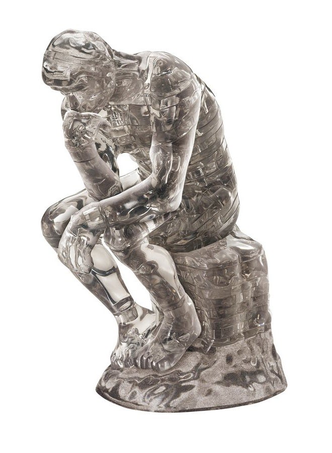 Beverly Crystal Clear 3D Puzzle - The Thinker (43Piece) Crystal Puzzle - Image 1