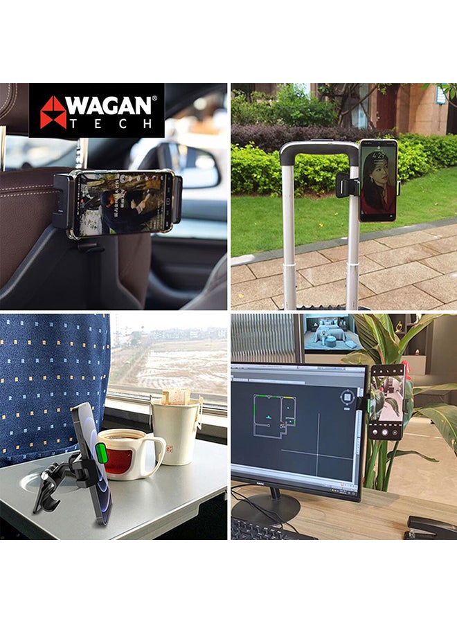 WAGAN Clip Mount Universal Multi-Function 360 Degrees Rotating Car Phone Holder Black 3.2 x 12 x 8 cm 5088 - Image 3