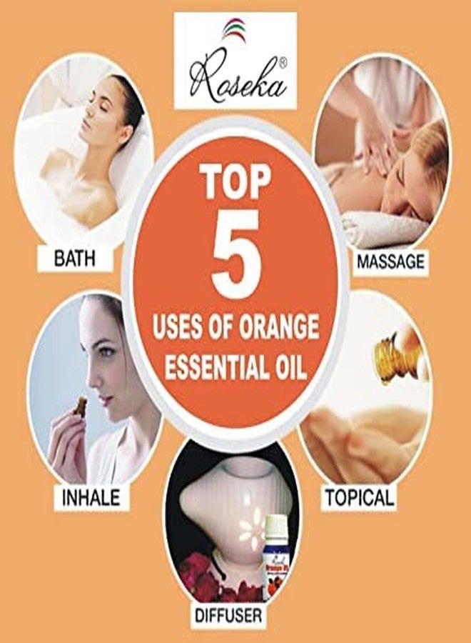Roseka Essential Oil Orange & Lemon/Olive Essential Oil Combo Set Each - 100% Pure, Natural & Undiluted Refreshing Essential Oil Kit Aromatharapy Pack of 3 (100+10+10 ml) - Image 5