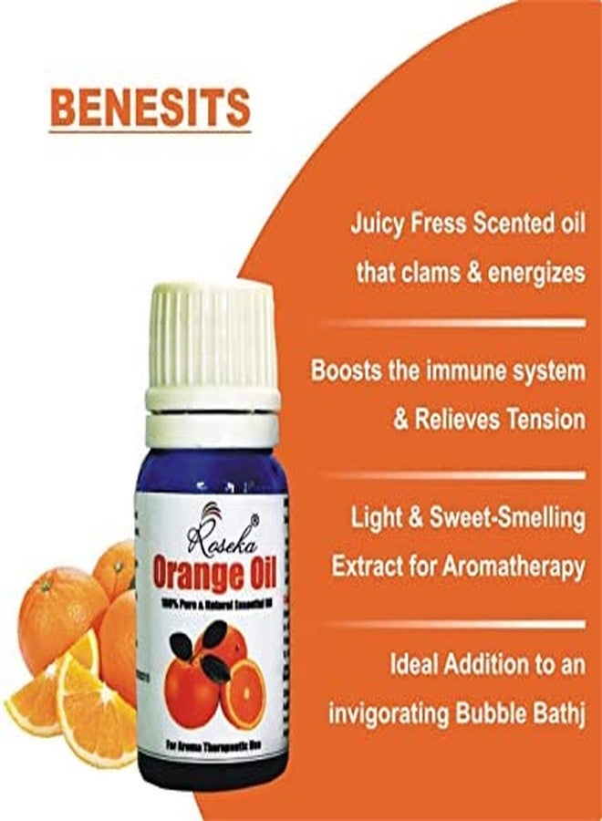 Roseka Essential Oil Orange & Lemon/Olive Essential Oil Combo Set Each - 100% Pure, Natural & Undiluted Refreshing Essential Oil Kit Aromatharapy Pack of 3 (100+10+10 ml) - Image 3