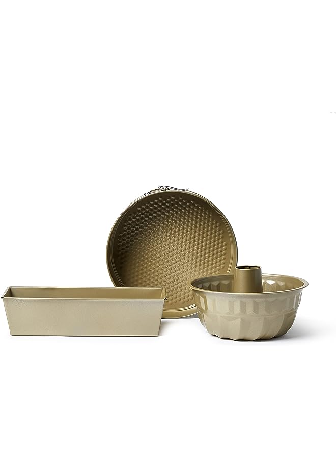 BERGNER BAKERIGHT PRO 3PC BAKEWARE SET, CARBON STEEL, BG37134GD - Image 1