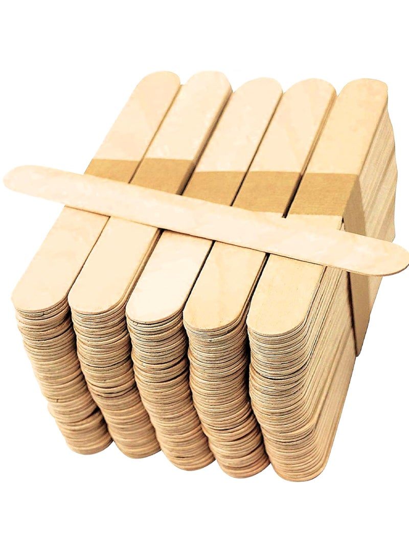 كرافت ماجيك 50 عصي مصاصة عملاقة - عصي خشبية كبيرة للمثلجات والحرف - 150 مم × 19 مم عصي مصاصة خشبية طبيعية للحرف وملصقات النباتات. - Image 1