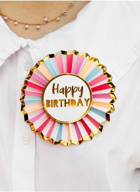 Happy Birthday Party Badge