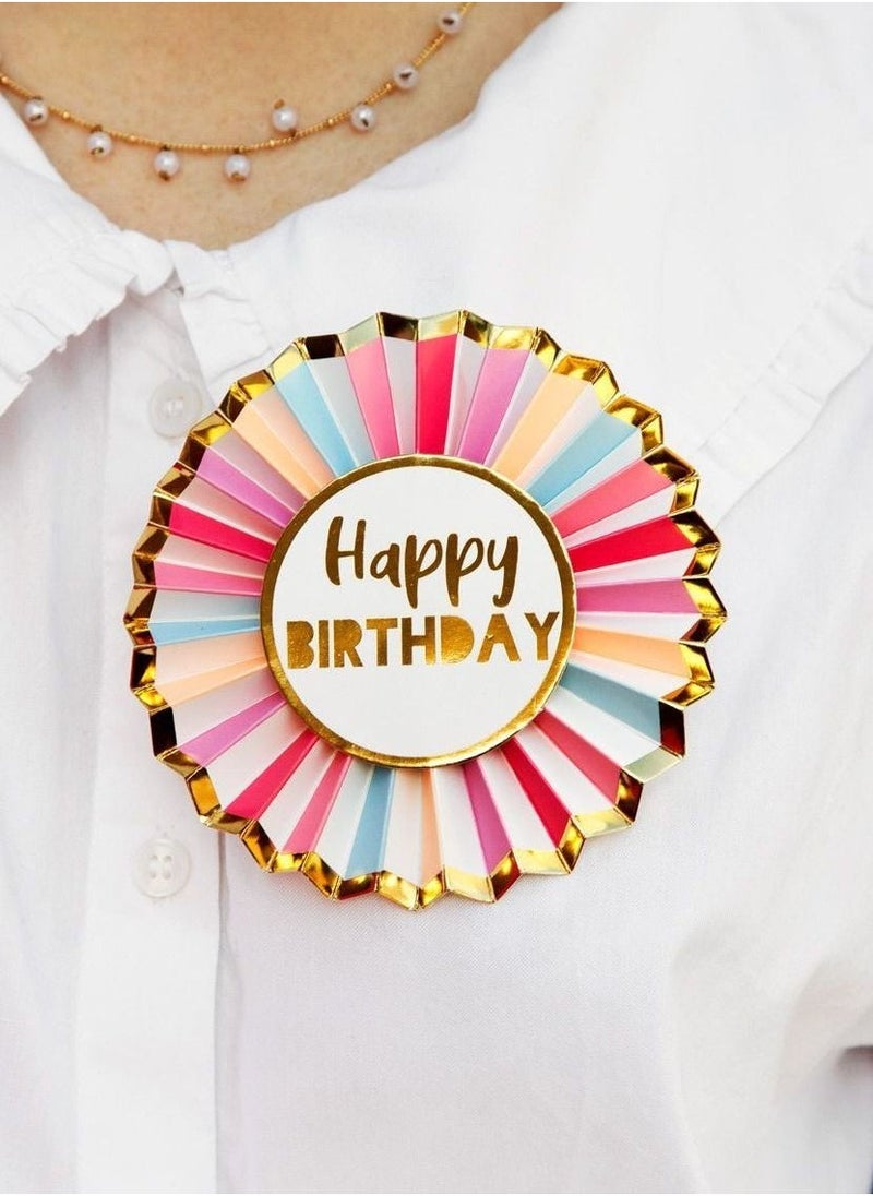 Talking Tables Happy Birthday Party Badge  - Image 1