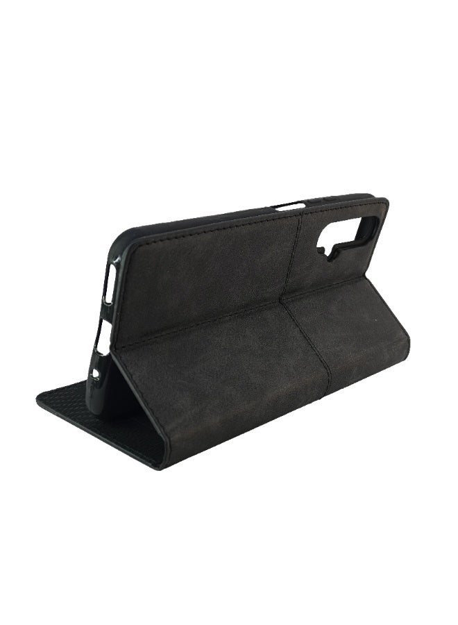 غطاء RichBoss جلدي كامل الطي مع مسند، وفتحات للبطاقات، وإغلاق مغناطيسي، وغطاء داخلي من السيليكون TPU، متوافق مع هاتف Samsung Galaxy J2 Pro (2018) (5.0 بوصة) (أسود) - Image 3