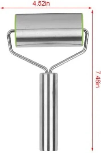 5DM Stainless Steel Practical Roller Dough Roller Smooth Rolling Pin Pizza Pastry Roller Roller Hand Roller