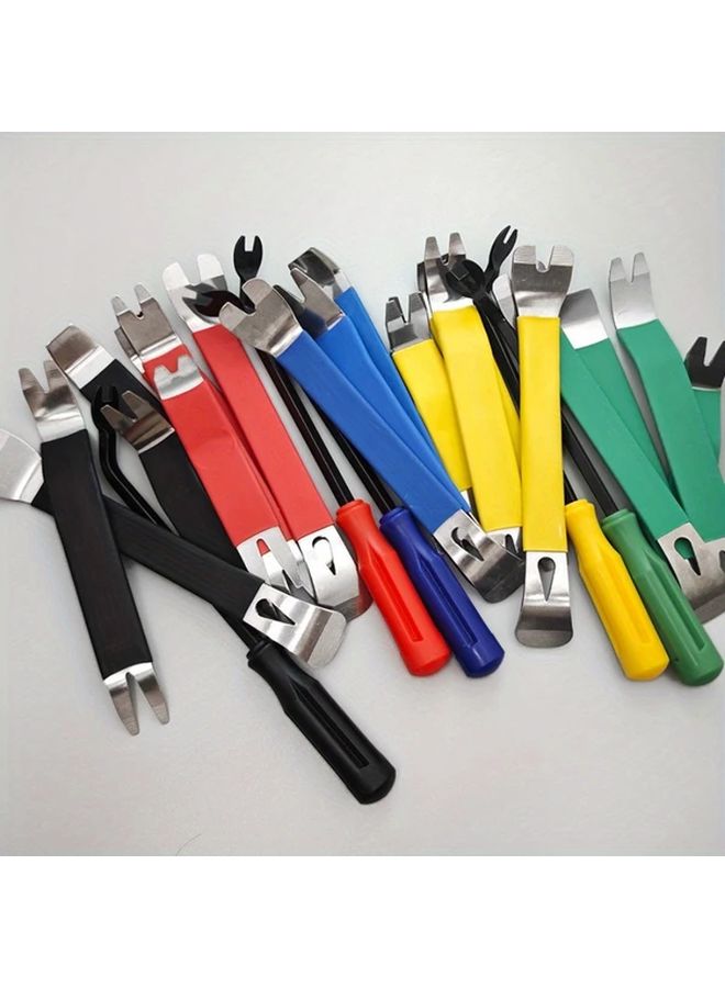 5Pcs Black Heavy Duty Stainless Steel Pry Tool Set Non Slip Grip Car Audio Door Panel Removal Kit - Image 2