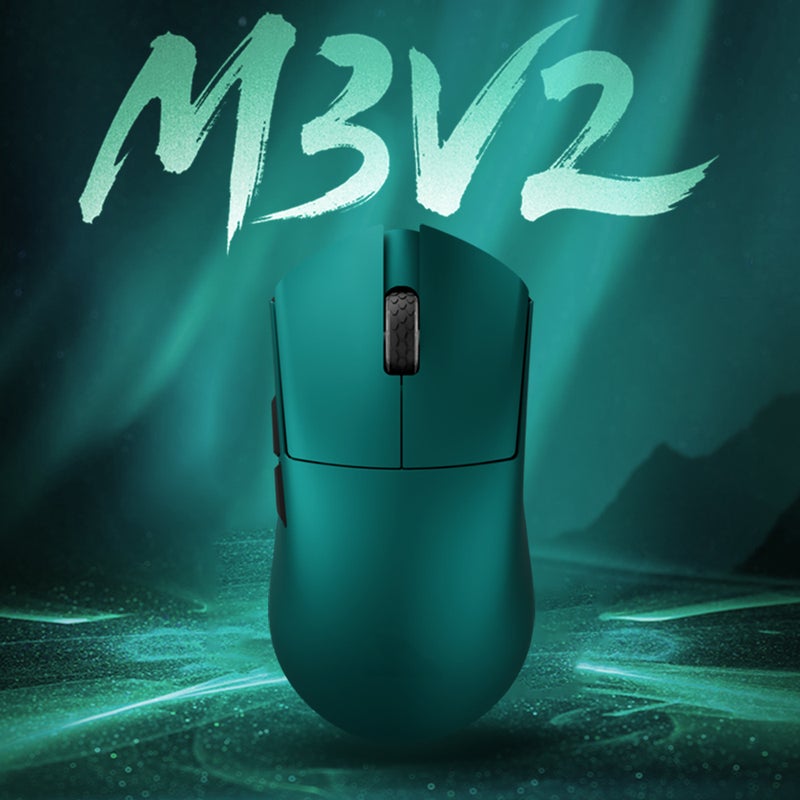 فأرة ألعاب لاسلكية ثلاثية الوضع M3 V2 مع معدل تحديث مزدوج 8K ومحكم 3395 وفأرة لاسلكية ثلاثية الوضع بسعة 500 مللي أمبير ساعة - Image 2