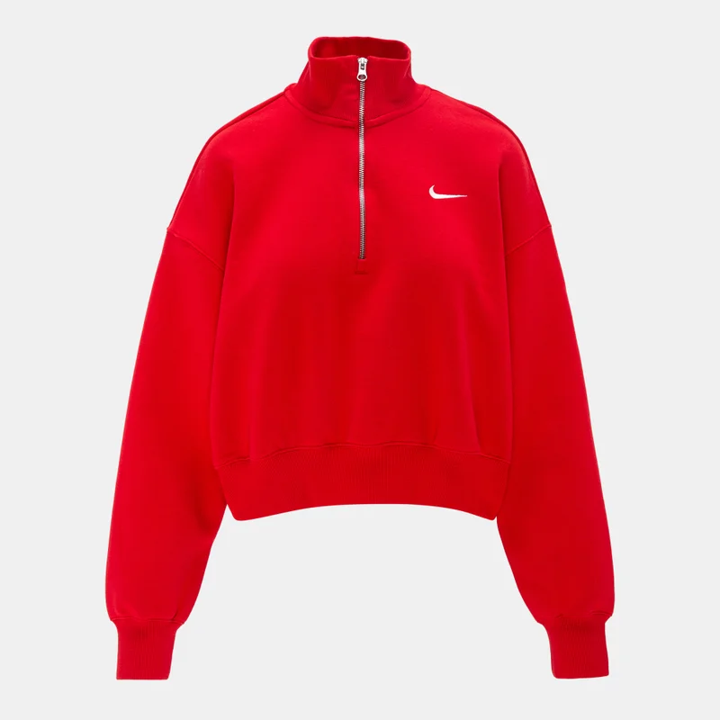 Women's Sportswear Phoenix Fleece 1/2-Zip Cropped Sweatshirt