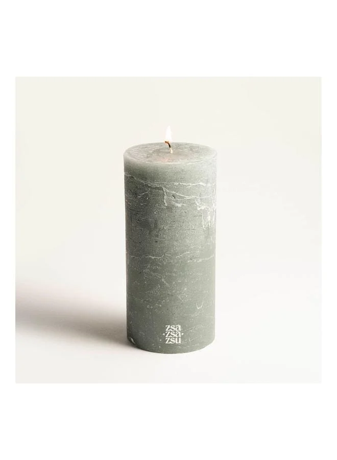 Zsa Zsa Zsu Deurne Turquoise Paraffin Candle 9x9x19 cm