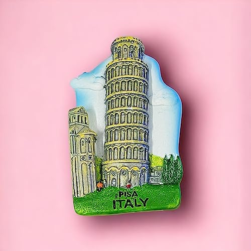 Moira 3D Resin Magnet for Fridge Decoration Travel Souvenir Pisa Italy - Image 3