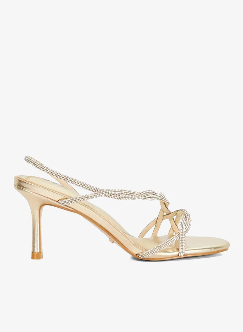 Dune London Ankle Strap Mid Heel Sandals