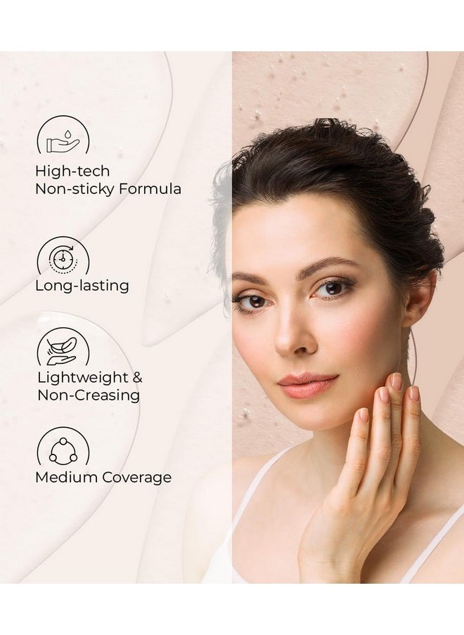 LAKYOU BEAUTY Ultra Hd Invisible Cover Foundation | Seamless Blend | High Definition Finish | Lightweight & Long-Lasting | Shade-04(Natural Nude) | 30Ml  - Image 4