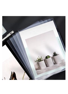 Y&D 20-Pack Clear Plastic File Folders - L-Type Letter Size Project Pockets for Office & School Transparent Sleeves Folder A4  - Image 4