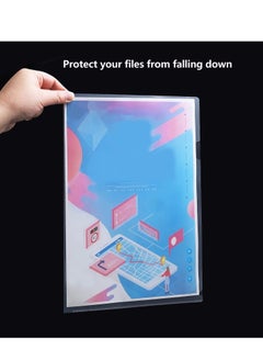 Y&D 20-Pack Clear Plastic File Folders - L-Type Letter Size Project Pockets for Office & School Transparent Sleeves Folder A4  - Image 2