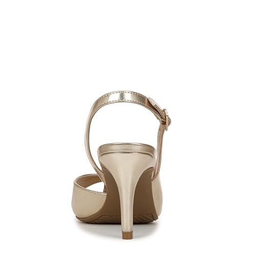 LifeStride Womens Teller 2 Slingback Peep Toe Pumps Heeled Sandal Gold Metallic 7.5 M - Image 3