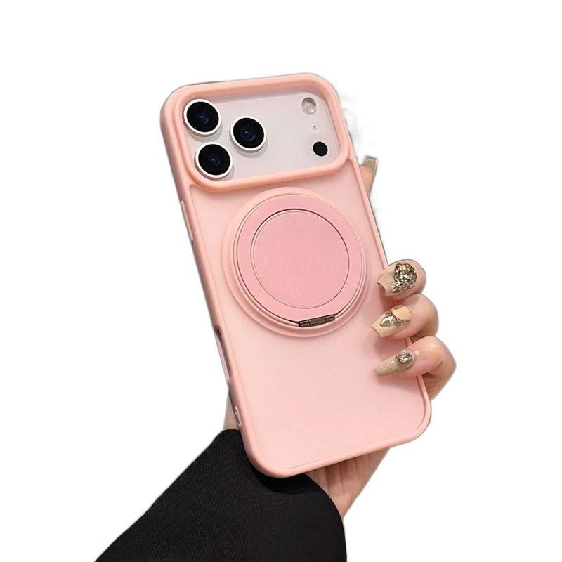غطاء MagSafe | لـ iPhone 17 / 17 Air / 17 Pro / 17 Pro Max | مغناطيسي قوي | حامل دوار 360 درجة | وردي - Image 1