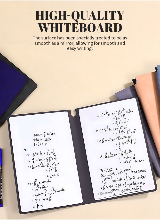 Generic - A5 Dry Erase Board, Reusable White Boards, Easy to Write and Clean, Suitable for Students to Doodle and Draw - Image 1