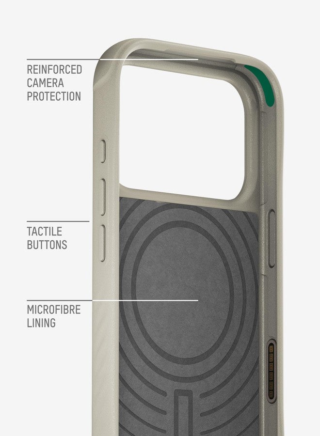 Mous Limitless Case for iPhone 17 Pro 6.3 Inches, Compatible with MagSafe (Camera Control Cover), Protective Magnetic Case, Shockproof, Full Camera Protection, Scratch-Resistant Back, Stone - Image 4