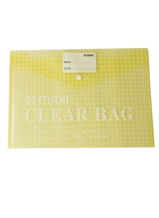 Maxi Fool Scap Clear Bag With Name Card Yellow, Document Folders - pzsku/ZC0599F05B0F612C7F1D0Z/45/_/1696502427/2fe9bd90-db79-4f81-bb16-e908ea4081d3