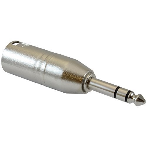 GLS Audio XLR Male to 1/4" Male TRS Adapter Gender Changer - XLR-M to 6.3mm Stereo Coupler Adapters - 4 PACK - Image 2