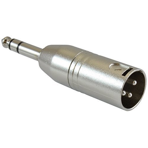 GLS Audio XLR Male to 1/4" Male TRS Adapter Gender Changer - XLR-M to 6.3mm Stereo Coupler Adapters - 4 PACK - Image 3