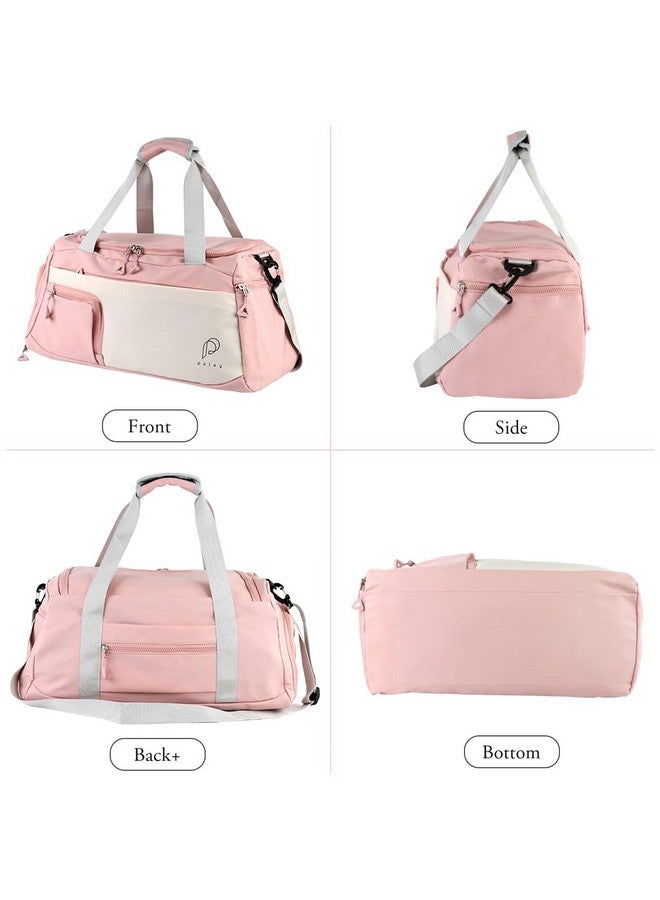 PALAY¬Æ Gym Bag Fashion Fitness Bag with Shoe Compartment Lightweight Duffle Shoulder Travel Multifunctional Travel Waterproof Day Pack Shoulder Yoga,Pink - Image 5