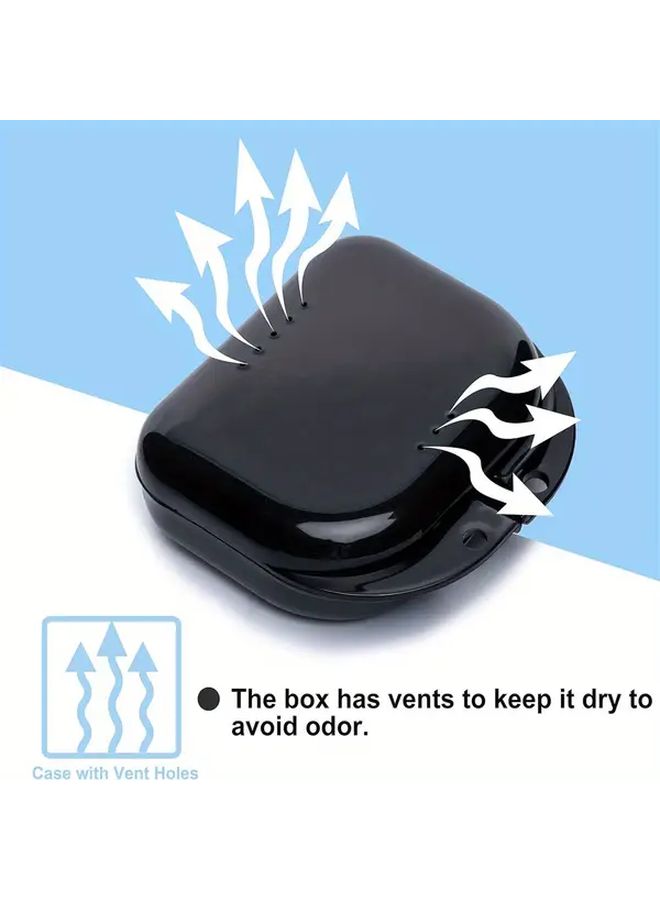 6pcs Colorful Denture Case with Vent Holes Snap Lock Easy to Use Durable Plastic - Image 5