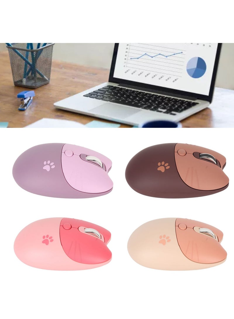AROAQ Cat Wireless Mouse, Lightweight And Portable Soundless Mouse, 3 Levels DPI Ergonomic Design Computer Mouse, Durable Comfortable Gaming Mouse For Laptop Computer, (1pc, Beige) - Image 4