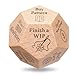 oyeftp Quilters Dice Handmade Wooden Quilting Decision Dice with 12 Engraved Sewing Tasks Fun Quilting Motivation Tool for Quilters Sewists Craft Lovers Easter Basket Stuffers - Image 2