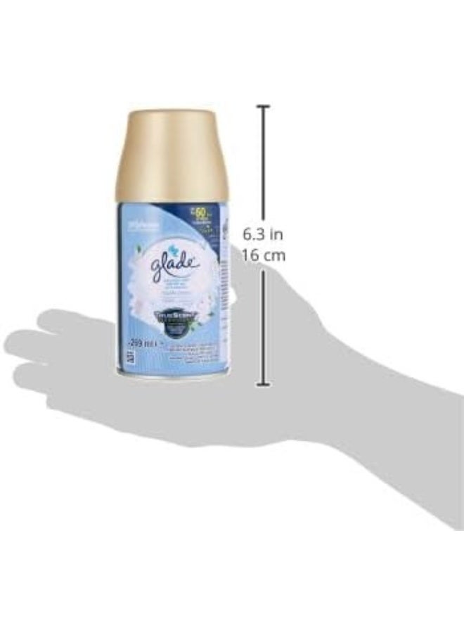 Glade Glade Automatic Spray Refill 2 x Clean Linen and 1 x Blooming Peony and Cherry Air Freshener, Automatic Odour Eliminator, Fits Glade Dispenser, Up to 60 Days of Freshness, 3 x 269ml - Image 2
