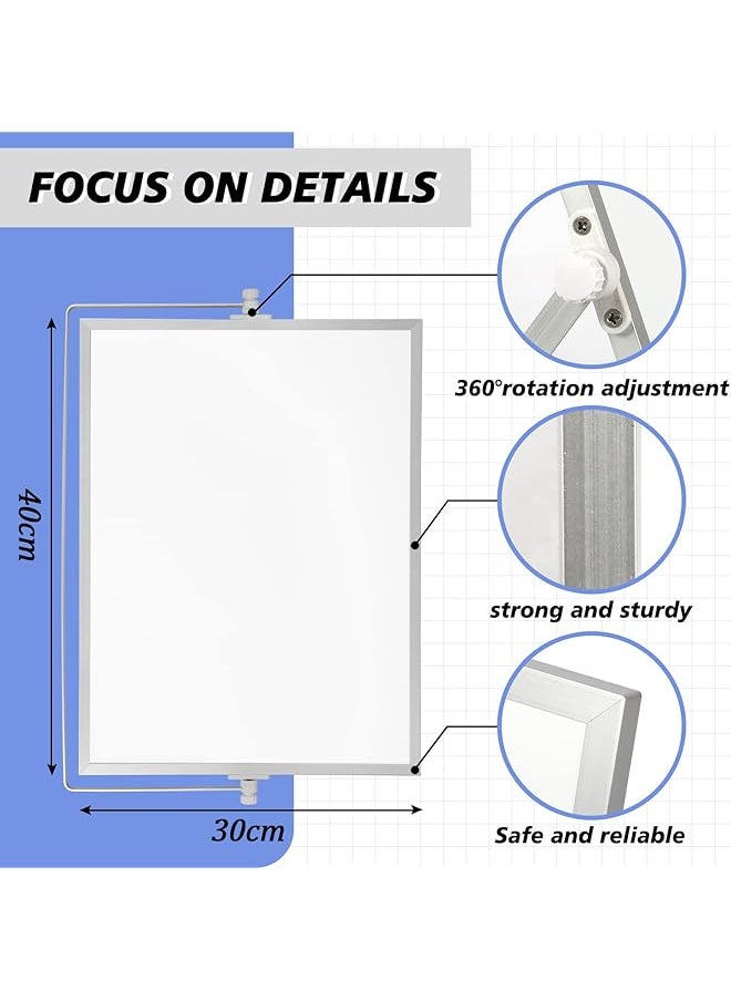 X spring Small Whiteboard With Stand Dry Erase White Board With 8 Whiteboard Markers 4 Suction Blocks 1 Whiteboard Eraser Double Sided Portable White Board Easel 16In 12In  - Image 4
