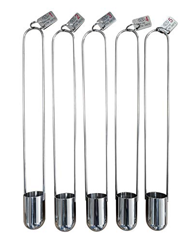 GLTL Zahn Immersion Viscosity Cup Viscometer 44ml Cup Volume (1#/2#/3#/4#/5#) for Test The Viscosity of Newtonian or Approximate Newtonian Liquid (1#+2#+3#+4#+5#) - Image 1