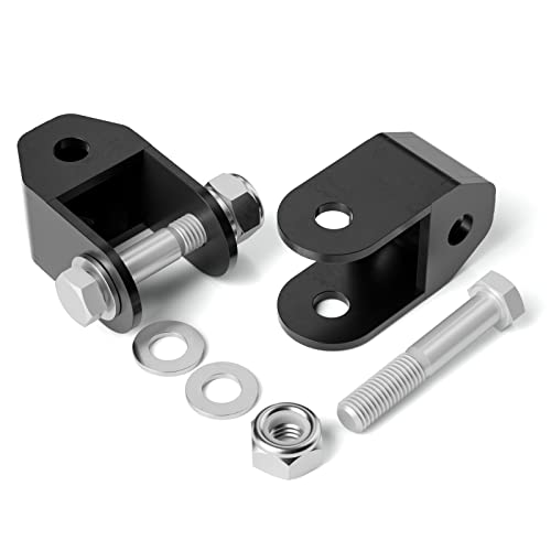 KSP PERFORMANCE KSP Rear Silverado Shock Extender Compatible with Chevy/GMC Lifting for 2-4" in back, Shock Extension for 1999-2024 Silverado Sierra 1500 2WD/4WD 2-4 inch Rear Lifted, 2PC Black Powder Coated Bracket - Image 1