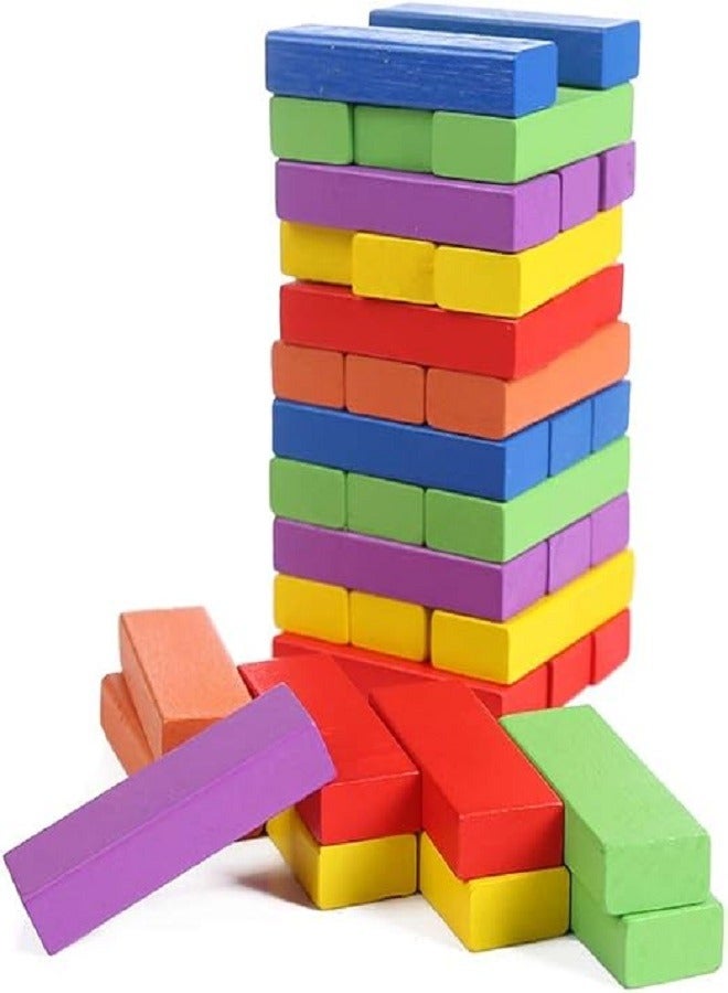 Wood Brandon-Super Lotus Building Blocks Set Of 54 Pieces For Kids - Multi Color  - Image 1