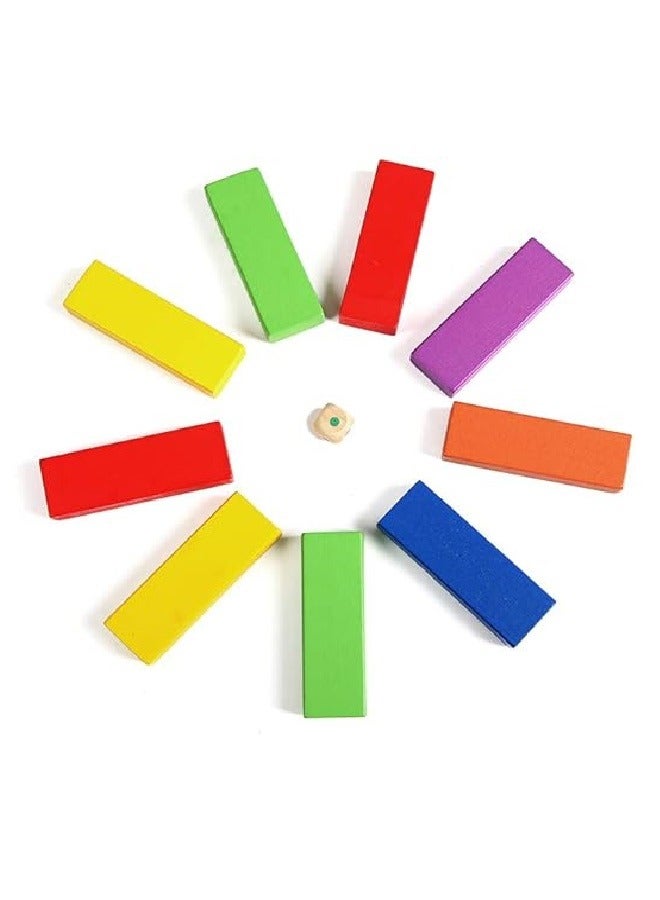 Wood Brandon-Super Lotus Building Blocks Set Of 54 Pieces For Kids - Multi Color  - Image 2
