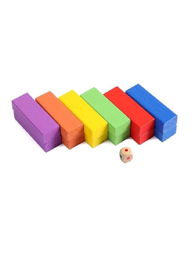 Wood Brandon-Super Lotus Building Blocks Set Of 54 Pieces For Kids - Multi Color  - Image 3