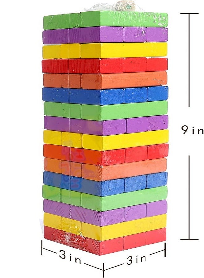Wood Brandon-Super Lotus Building Blocks Set Of 54 Pieces For Kids - Multi Color  - Image 5