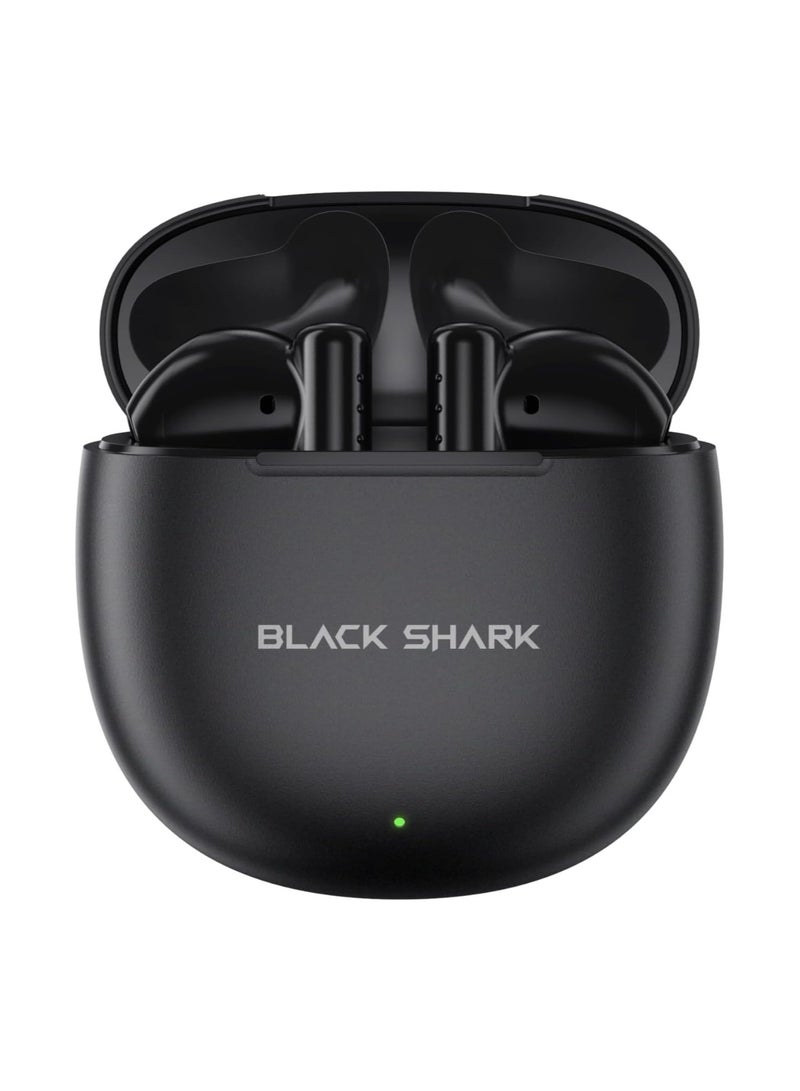 BLACK SHARK سماعات أذن لاسلكية، سماعات ألعاب مع اتصال بلوتوث 5.3، وضع الألعاب، إلغاء الضوضاء النشط وعمر بطارية 40 ساعة T9 - أسود - Image 2