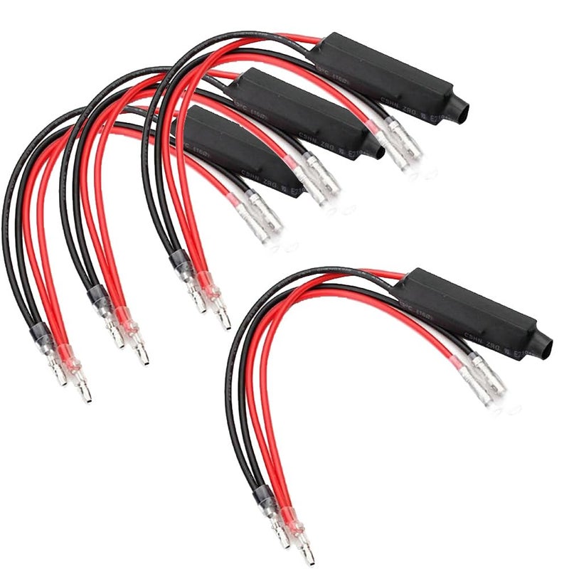 Gebildet 4 قطع مقاوم دراجة نارية 12 فولت لمؤشر إشارة الانعطاف 10 واط 10 أوم محول إصلاح وميض خطأ LED للدراجة النارية (Y-063) - Image 1