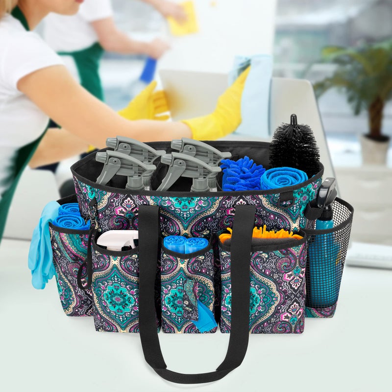 LoDrid Professional Cleaning Tote Caddy for Cleaning Supplies, Cleaning Bag Organizer with Dividers and Handle Strap for Housekeepers Work, Totem, (Bag Only) - Image 3