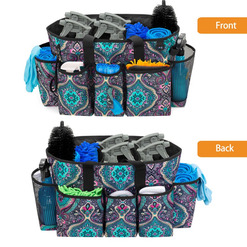 LoDrid Professional Cleaning Tote Caddy for Cleaning Supplies, Cleaning Bag Organizer with Dividers and Handle Strap for Housekeepers Work, Totem, (Bag Only) - Image 5